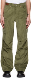 Andersson Bell Green Flash Cargo Pants