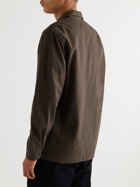 Kestin - Ormiston Convertible-Collar Cotton-Jacquard Shirt Jacket - Brown
