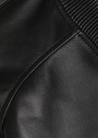 Joseph Quinn Leather Bomber Jacket Black