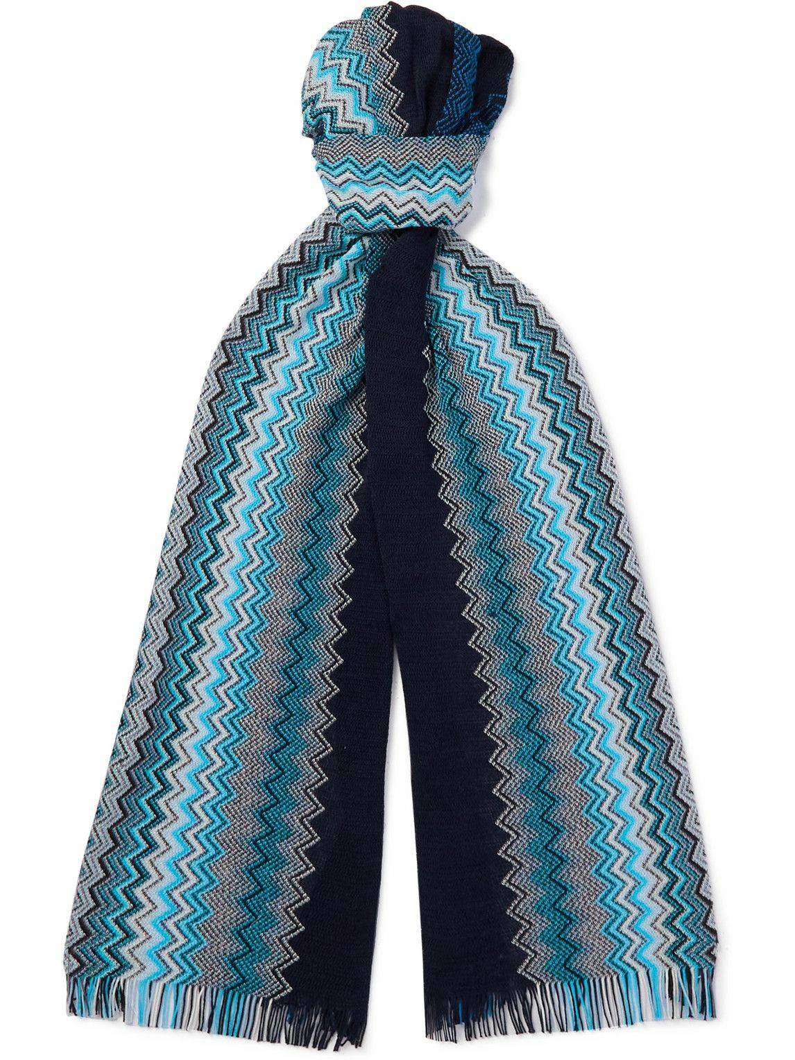 Missoni crochet discount knit scarf