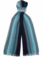 Missoni - Fringed Crochet-Knit Cotton Scarf