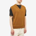 MHL by Margaret Howell Men's Sports Slipover Knit in Ochre/Black