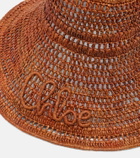 Chloé Logo raffia sunhat