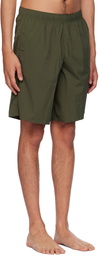 Jil Sander Green Drawstring Swim Shorts