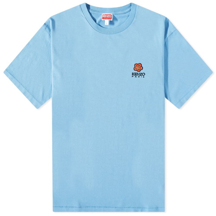 Photo: Kenzo Paris Men's Boke Flower Crest T-Shirt in Cyan