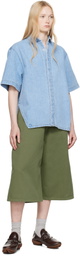 ADER error Blue Half Sleeve Product. 57 Denim Shirt