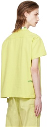 Bode Yellow Beaded Chicory Shirt