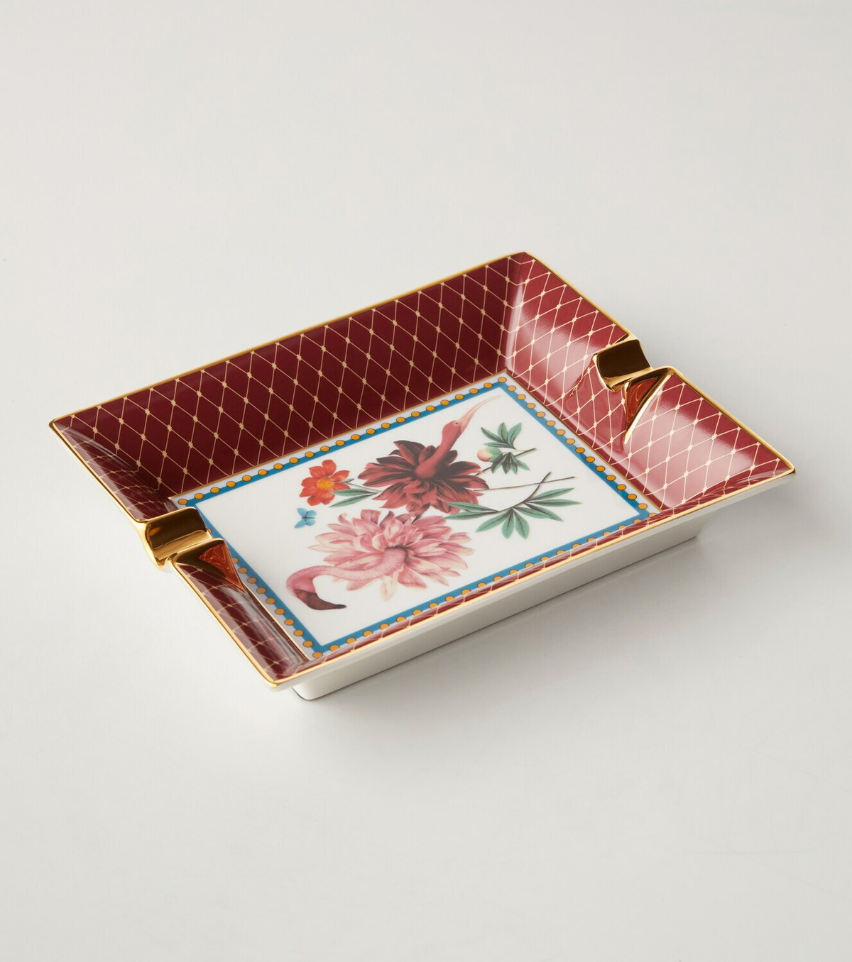 La DoubleJ Birdbloom porcelain ashtray