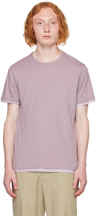 Photo: Vince Purple Double Layer T-Shirt