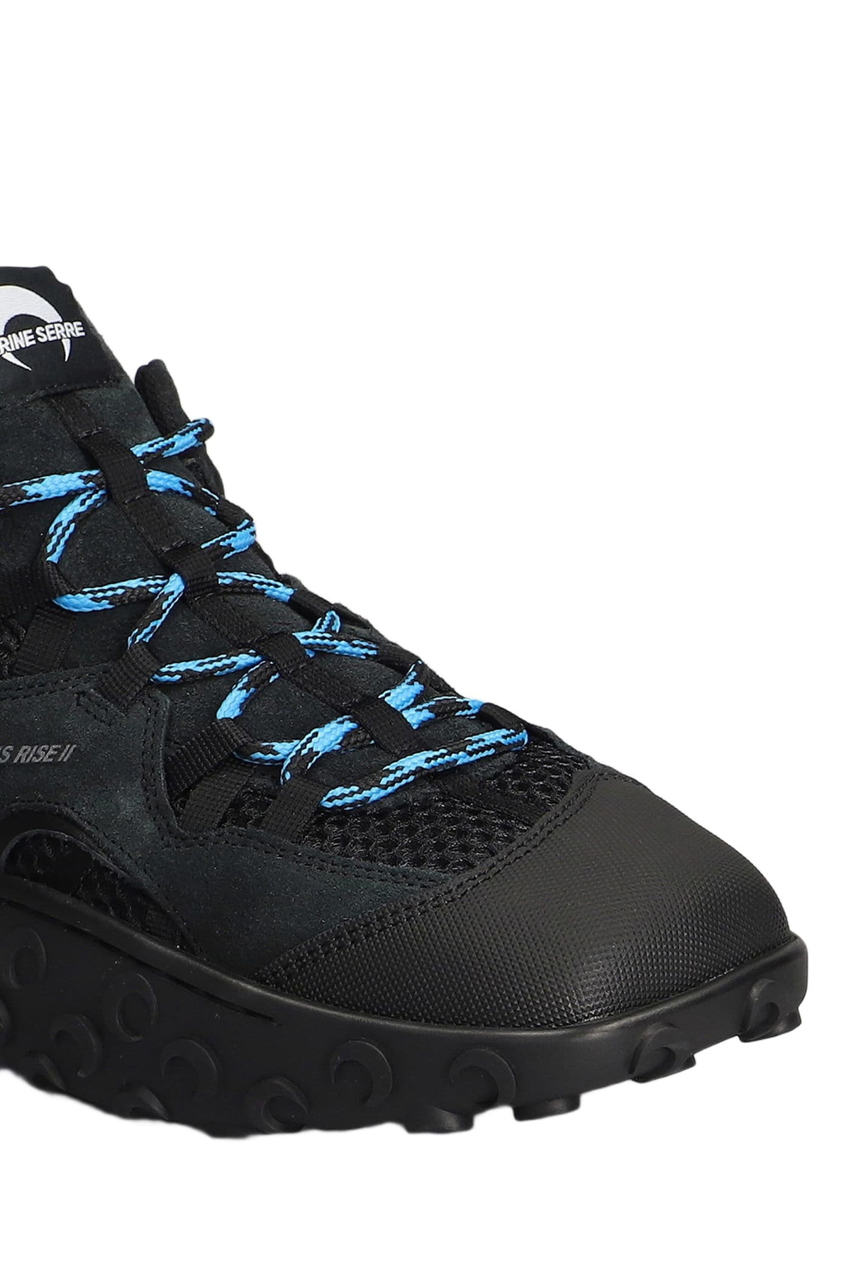 Marine Serre Ms Rise Tkyo Sneakers In Black Suede Marine Serre