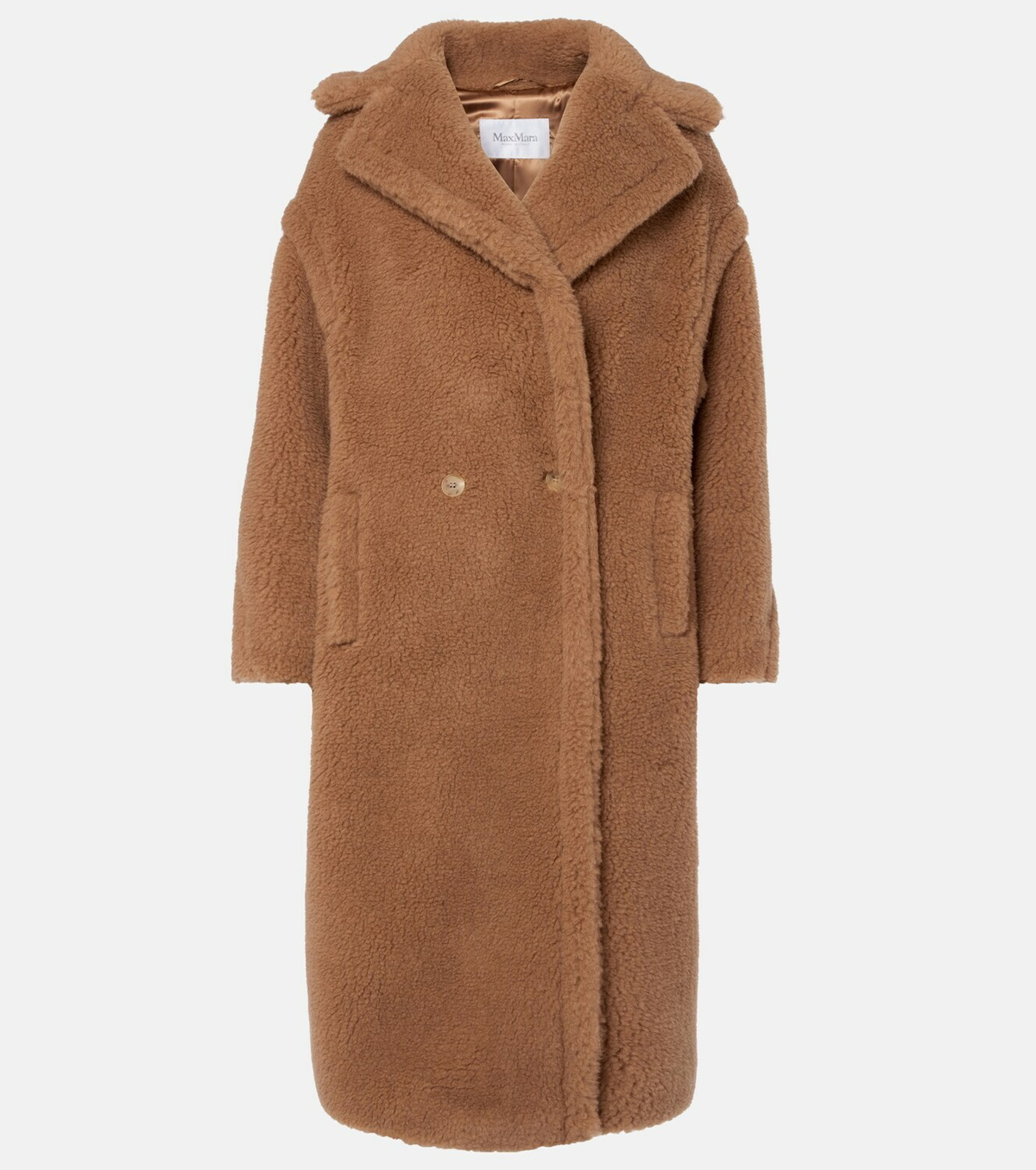 Max Mara Wool and silk teddy coat