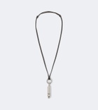 Lemaire Acme leather pendant necklace