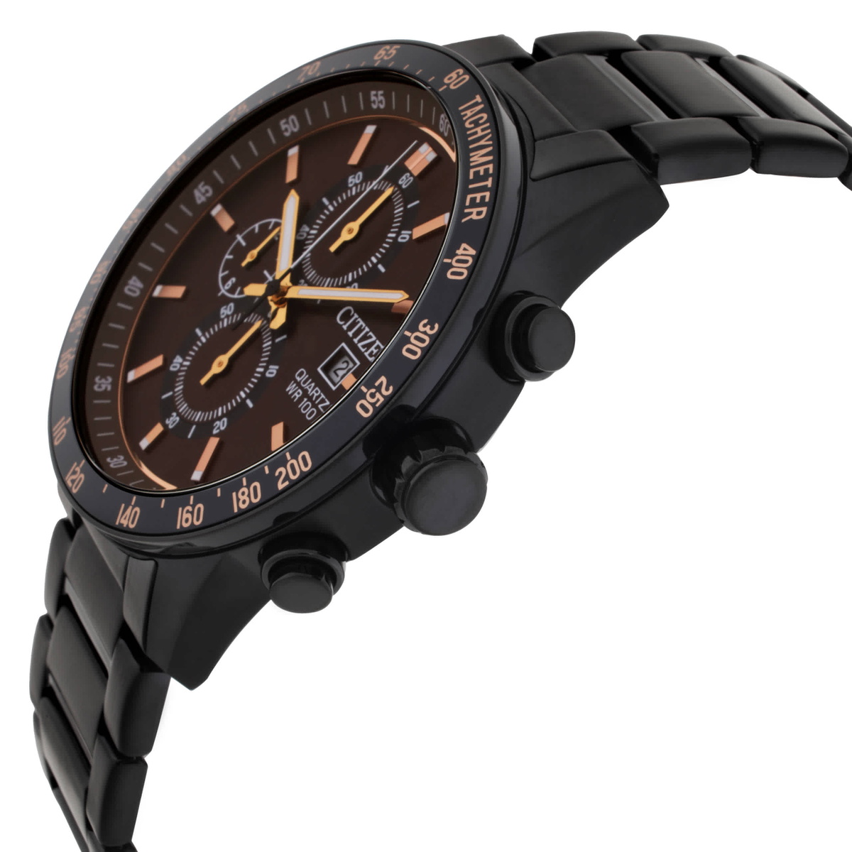 Citizen Chronograph Quartz Brown Dial Mens Watch AN3605-55X