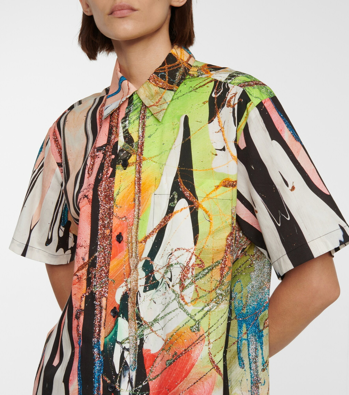 Christopher Kane - Mindscape cotton shirt