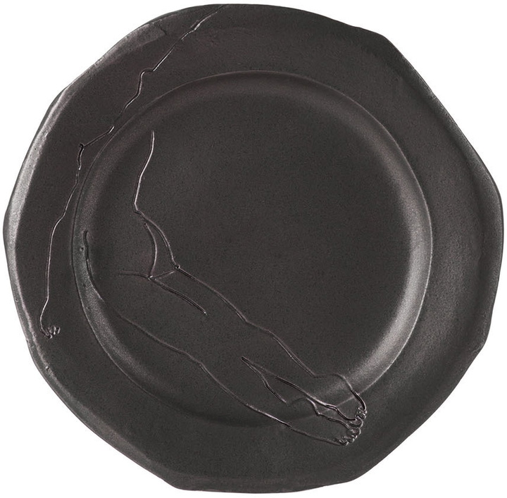 Photo: Yellow Nose Studio Black Hang Down Dinner Plate