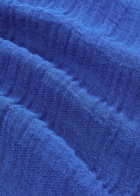 Lisa Marie Fernandez V-neck Linen-blend Tunic Blue