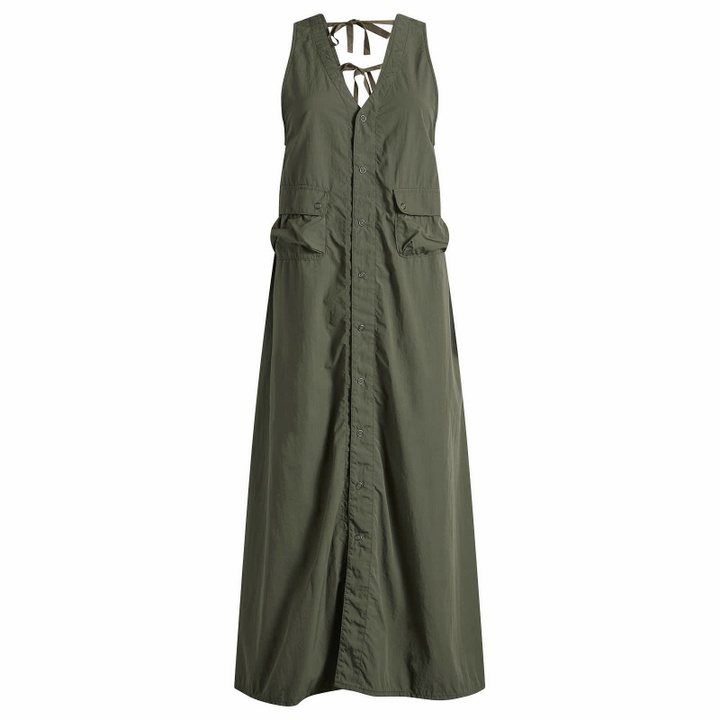 Photo: Beams Boy Women's Nylon Midi Dress in Olive