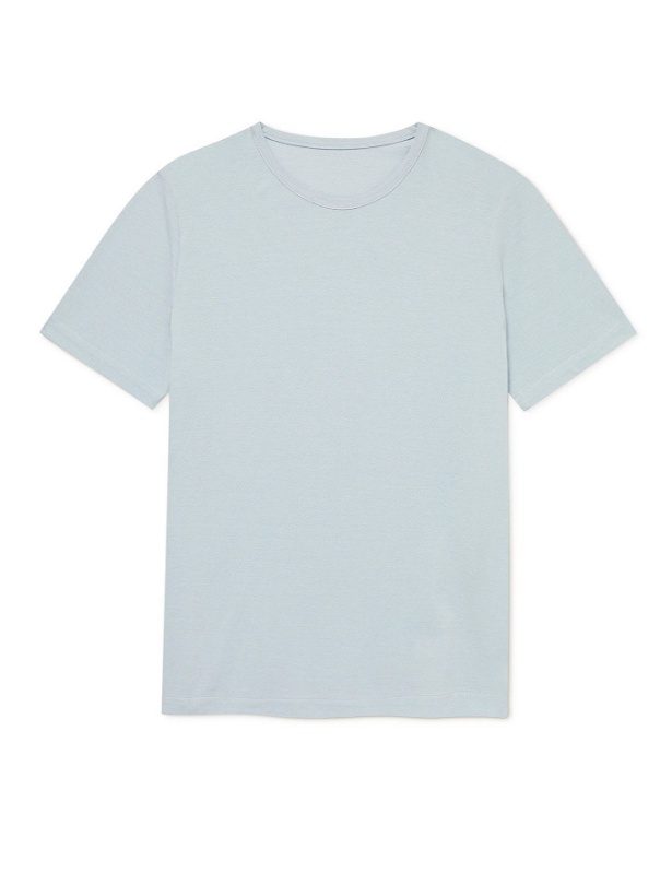 Photo: Stòffa - Cotton-Piqué T-Shirt - Blue