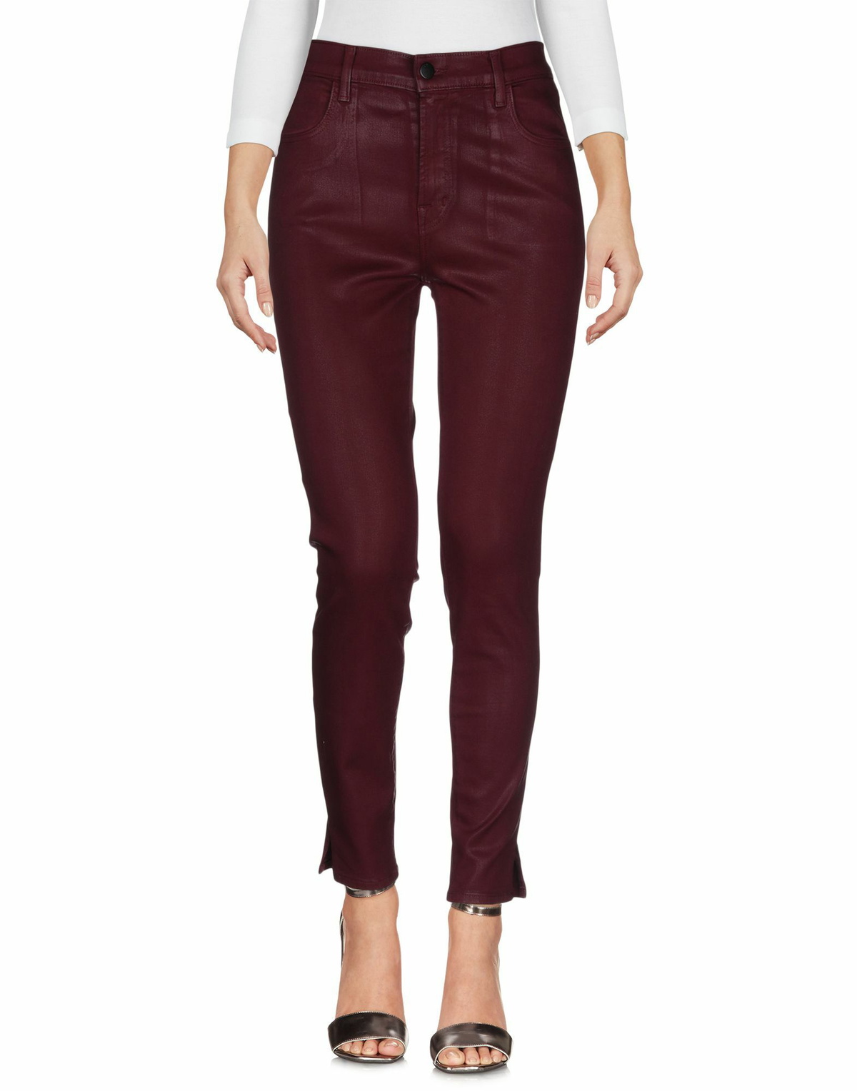 J Brand Womens Jeans Burgundy