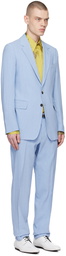 Dries Van Noten Blue Two-Button Suit