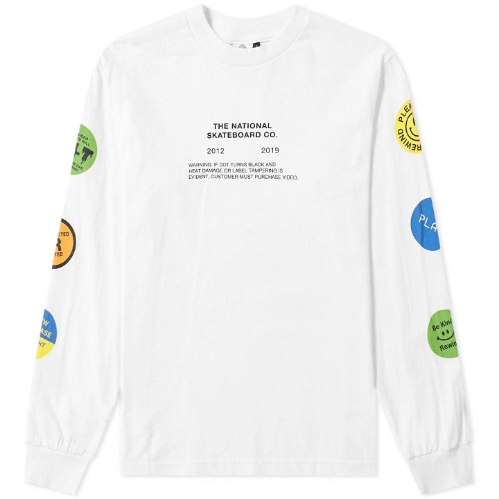 Photo: The National Skateboard Co. Long Sleeve Tapes Tee