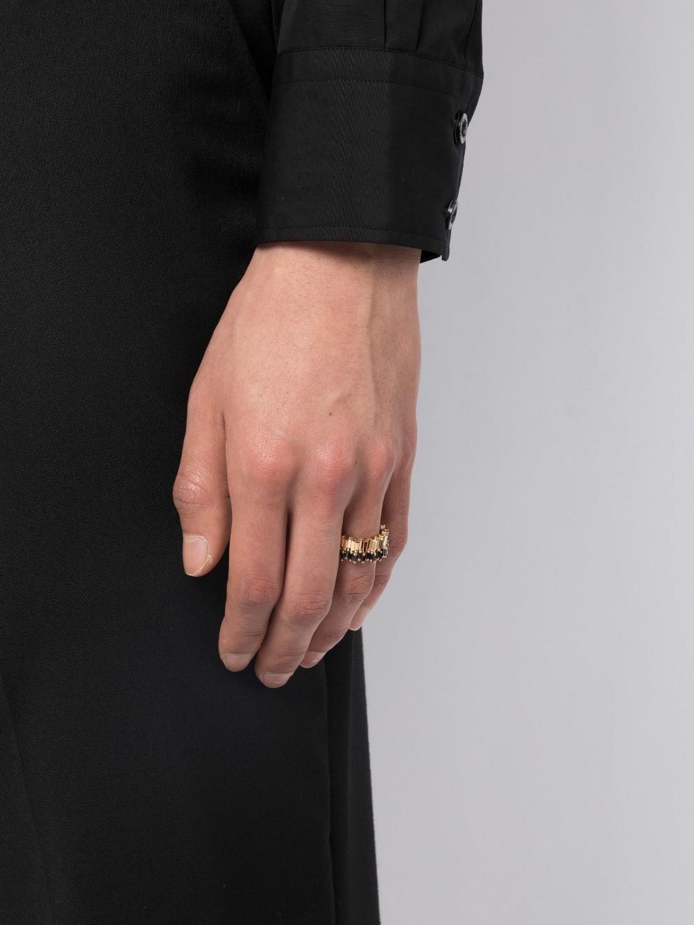 Suzanne Kalan 18kt Yellow Gold Stacker Mini Sapphire Eternity Band