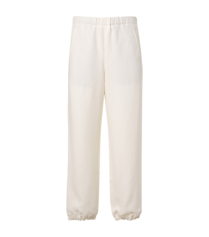 Photo: God's True Cashmere Linen sweatpants with amethyst