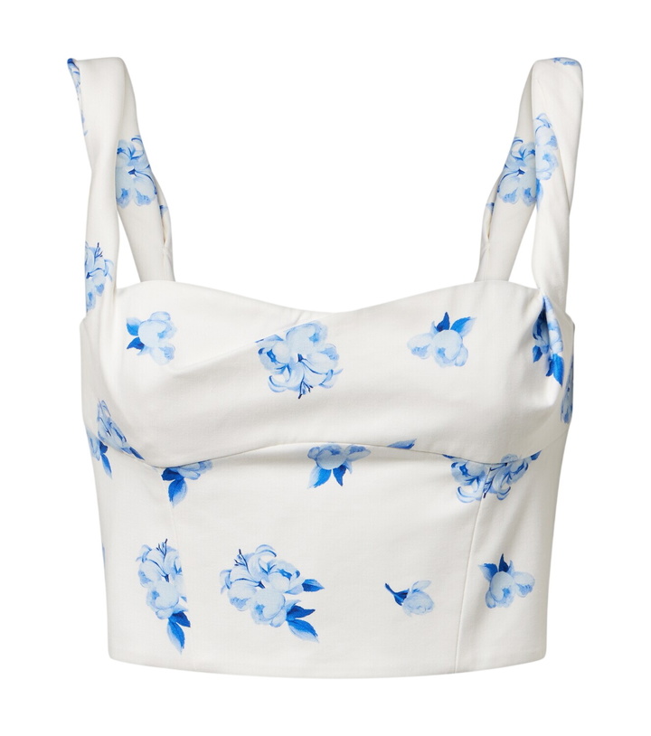 Photo: Leo Lin Lexi floral cotton crop top