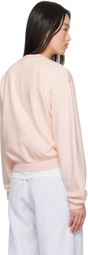 SKIMS Pink Cotton Fleece Classic Crewneck Sweatshirt