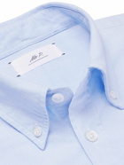 Mr P. - Button-Down Collar Cotton Oxford Shirt - Blue