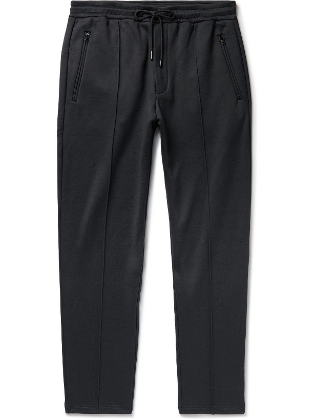 Photo: Club Monaco - Slim-Fit Tech-Jersey Drawstring Trousers - Black