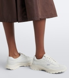 Prada Suede-trimmed sneakers