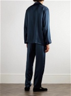 Rubinacci - Silk-Satin Pyjama Set - Blue