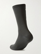 Pas Normal Studios - TKO Logo-Intarsia Piqué Socks - Gray