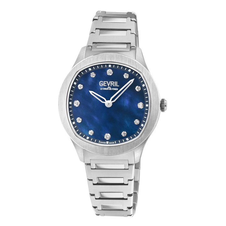 Photo: Gevril Morcote Diamond Mother of Pearl Dial Ladies Watch 10043B