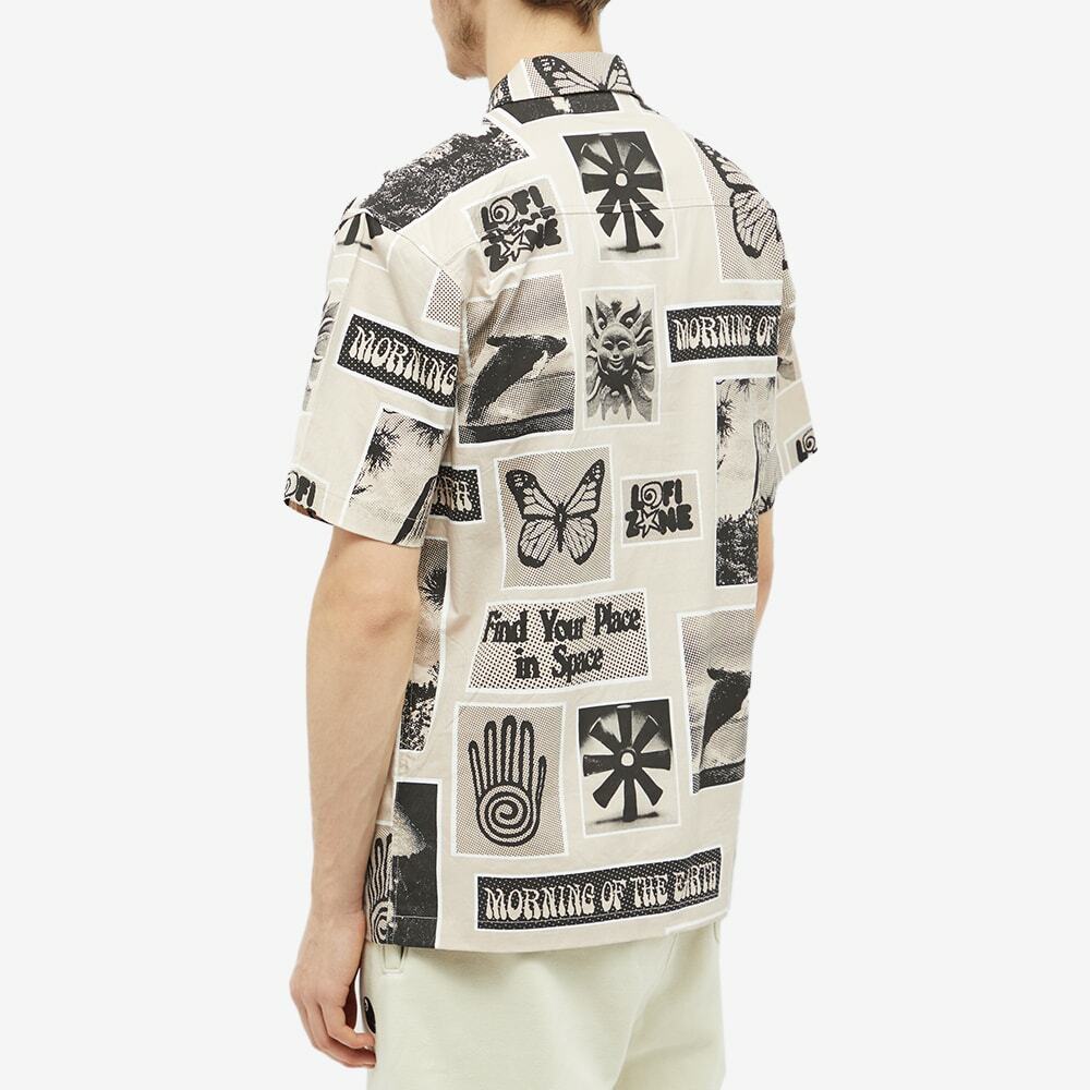 LoFi Men's Earth Quarter Zip Short Sleeve Shirt in Natural LoFi