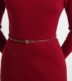 Elie Saab Belted tiered midi dress