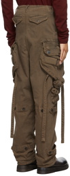 Julius Brown Gas Mask Cargo Pants