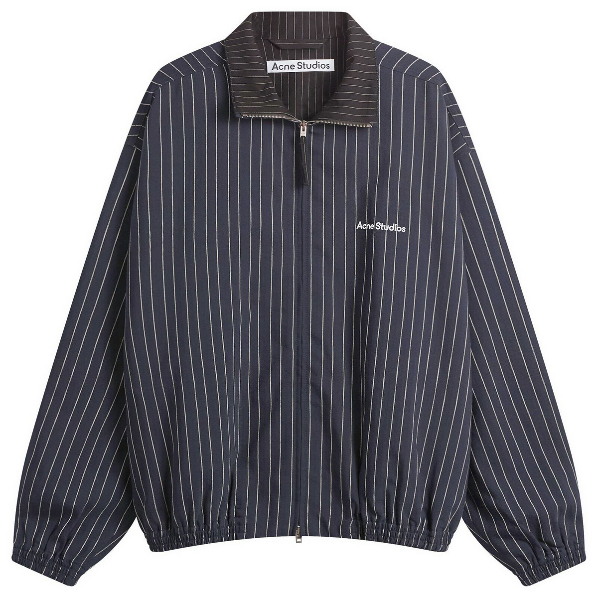 Acne Studios Men's Pinstripe Jacket in Navy/White Acne Studios