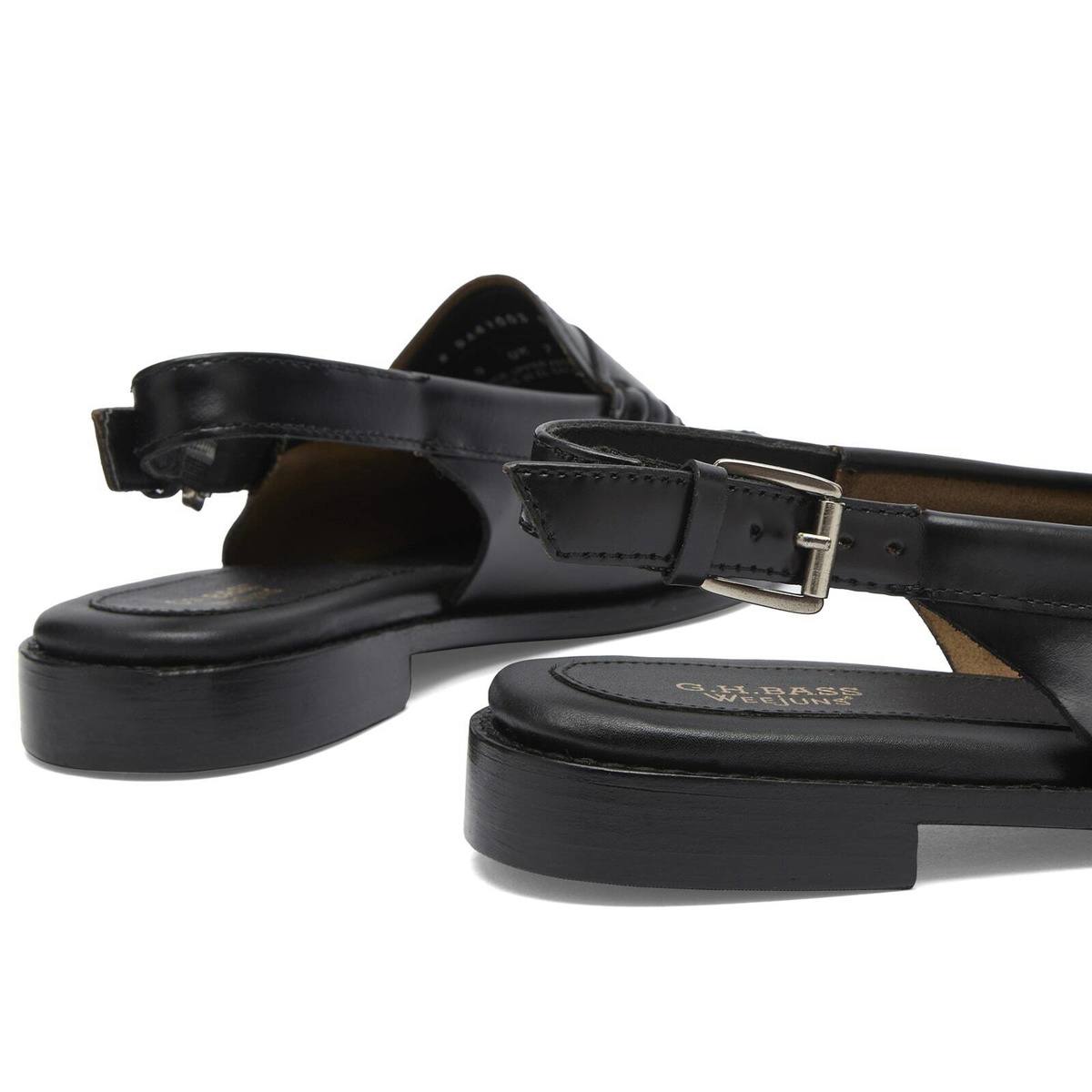 Bass Weejuns Women's Weejun Penny Sling Loafer in Black Leather