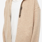 Garbstore Men's Wool Zip Fleece in Natural