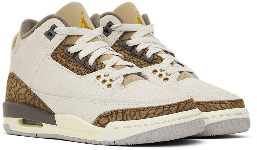 Nike Jordan Kids Beige Air Jordan 3 Retro Big Kids Sneakers