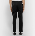 Alexander McQueen - Black Slim-Fit Wool Tuxedo Trousers - Black