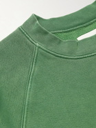 Les Tien - Garment-Dyed Cotton-Jersey Sweatshirt - Green