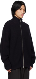 stein Navy Ribbed Track Jacket
