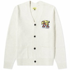 MARKET Men's State Champs Cardigan in Cream