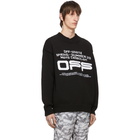 Off-White Black Wavy Line Logo Sweater