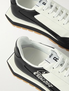 Berluti - Logo-Print Venezia Leather, Suede and Nylon Sneakers - Black