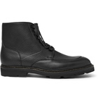 John Lobb - Helston Pebble-Grain Leather Boots - Black