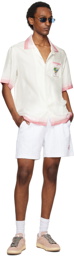 Casablanca White & Pink 'Tennis Club' Icon Shirt